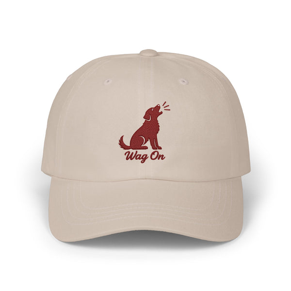 Dog Dad Cap – 'Wag On' Embroidered Baseball Hat BarkingDog.Shop