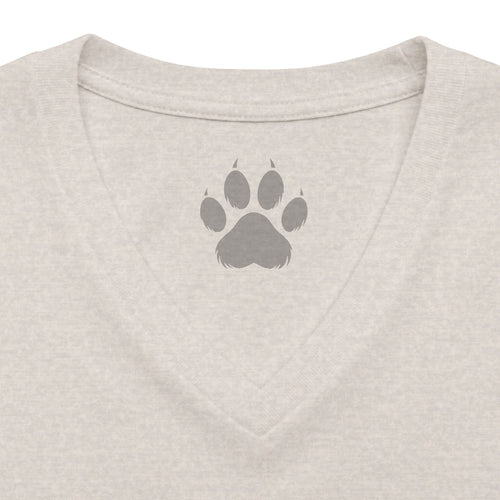 Black Labrador Black Jack Womens V Neck T Shirt Casino Collection Funny Casino Dog Graphic Tee Wag On BarkingDog Shop