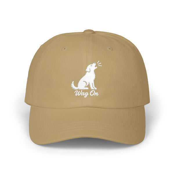 Wag On Cap — Embroidered Barking Dog Hat