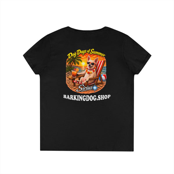 Chihuahua Beach Chair T Shirt Dog Days Of Summer Beach Dog Lover Graphic Tee Wag On BarkingDog Shop