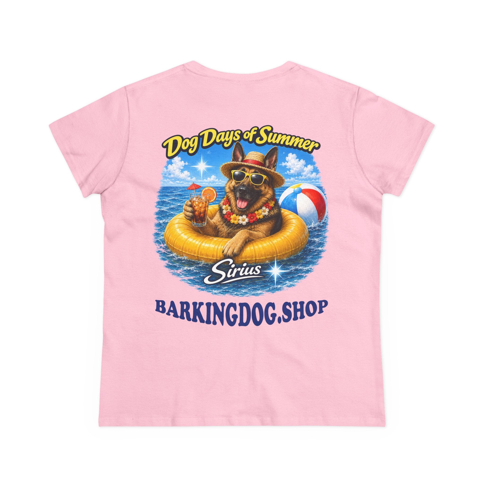 German Shepherd Dog Inner Tube T-Shirt Wag On™ Dog Days of Summer