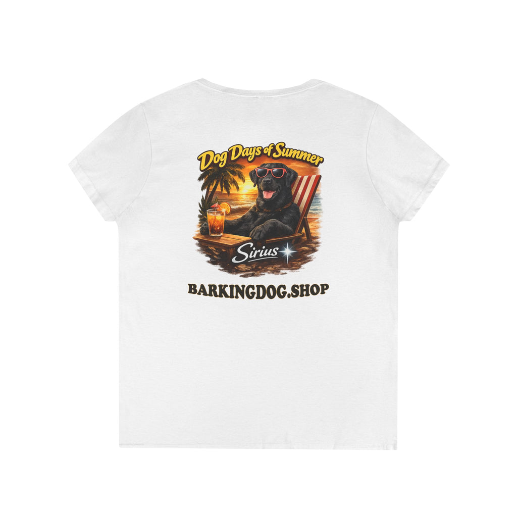 Black Labrador Dog Beach Chair T-Shirt Wag On™ Dog Days of Summer