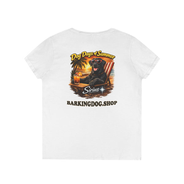 Black Labrador Dog Beach Chair T-Shirt Wag On™ Dog Days of Summer