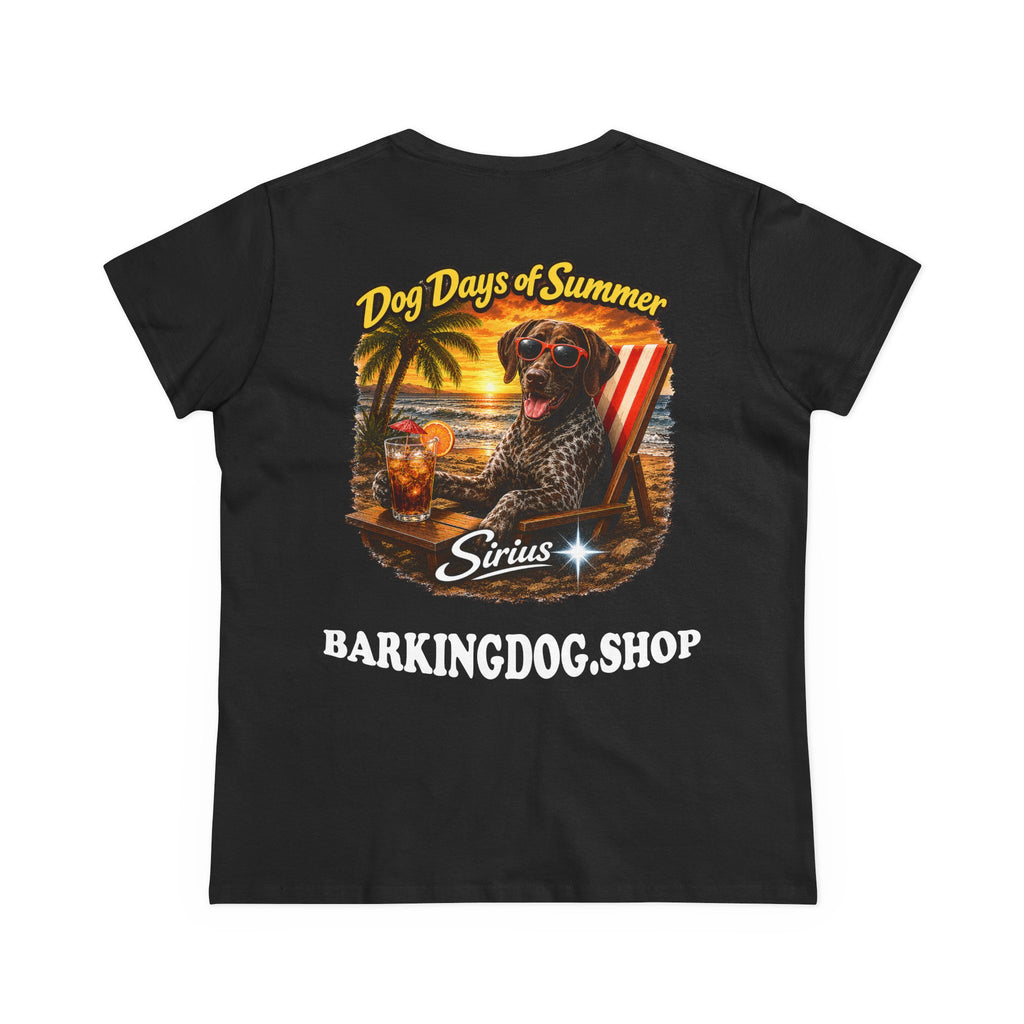 German Shorthair Pointer Dog Beach Chair T-Shirt Wag On™ Dog Days of Summer