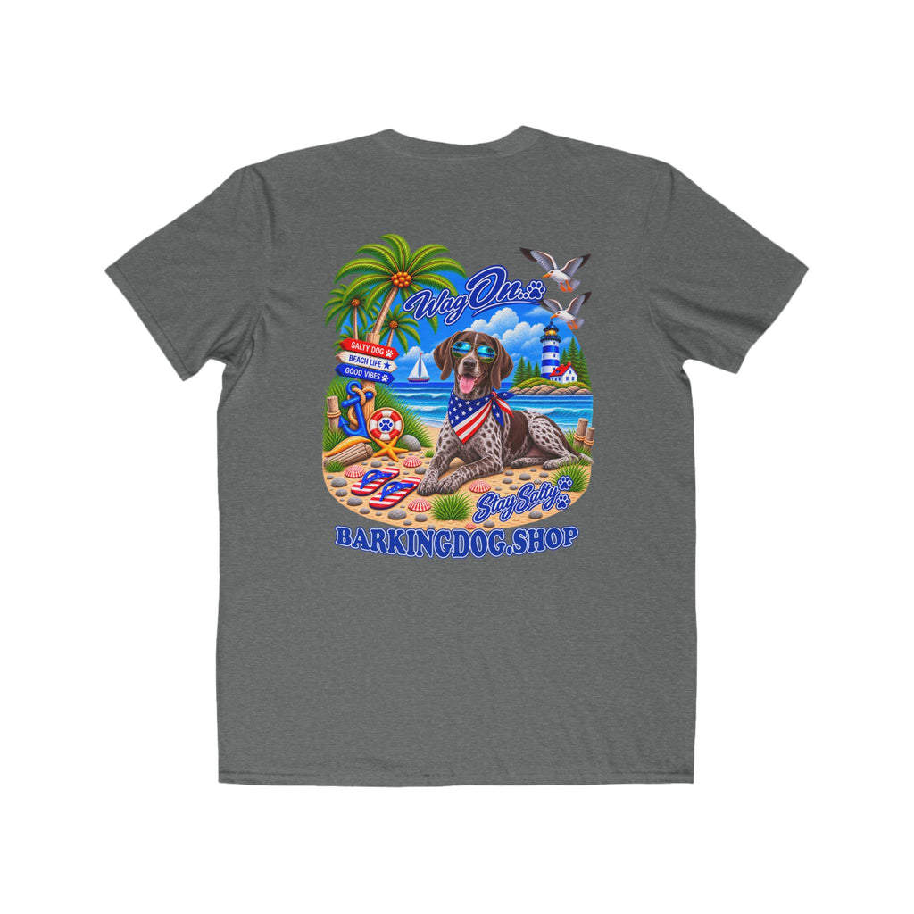 German Shorthair Pointer Stay Salty T Shirt Beach Collection Salty Pup Beach Life Graphic Tee Wag On BarkingDog Shop