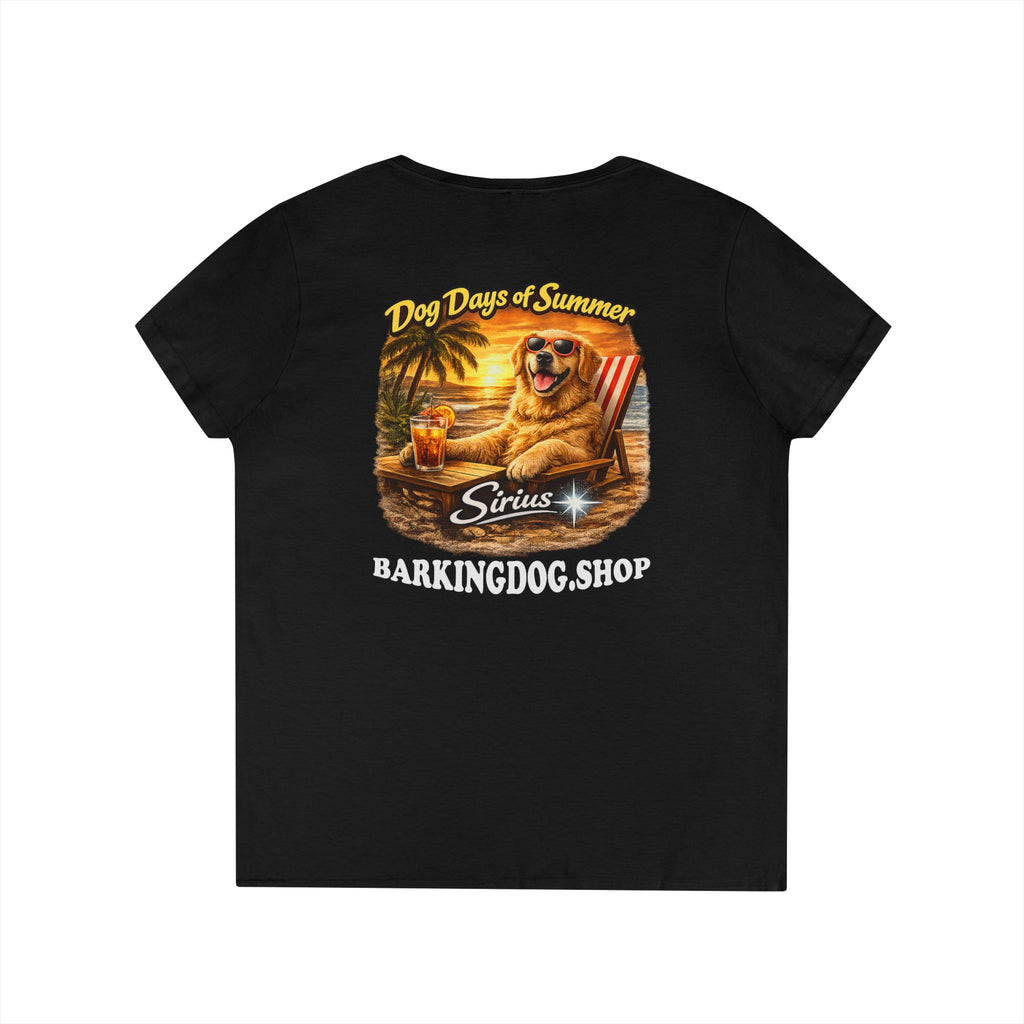 Golden Retriever Dog Beach Chair T-Shirt Wag On™ Dog Days of Summer