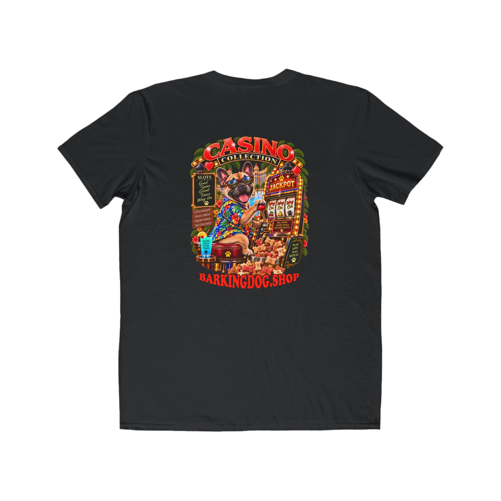 French Bulldog Slots T Shirt Casino Collection Funny Slot Machine Dog Graphic Tee Wag On BarkingDog Shop