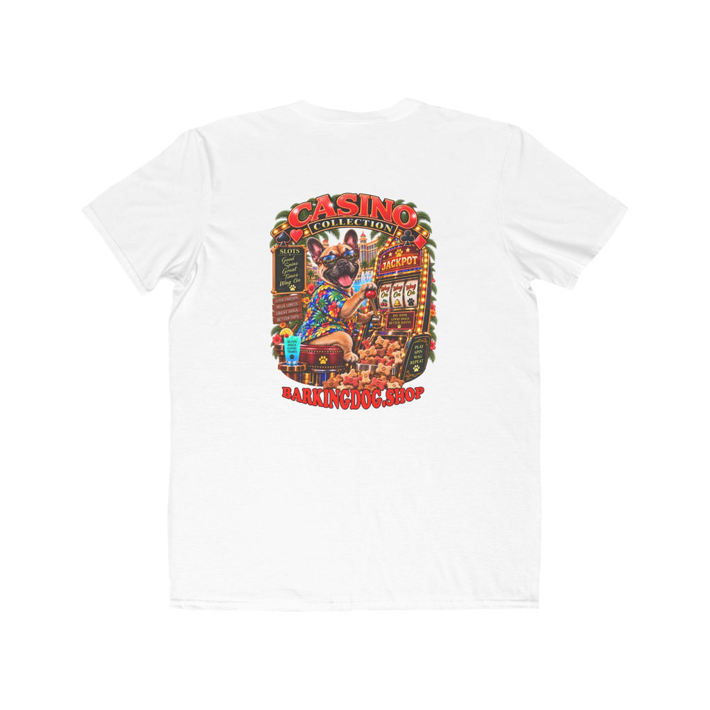 French Bulldog Slots T Shirt Casino Collection Funny Slot Machine Dog Graphic Tee Wag On BarkingDog Shop