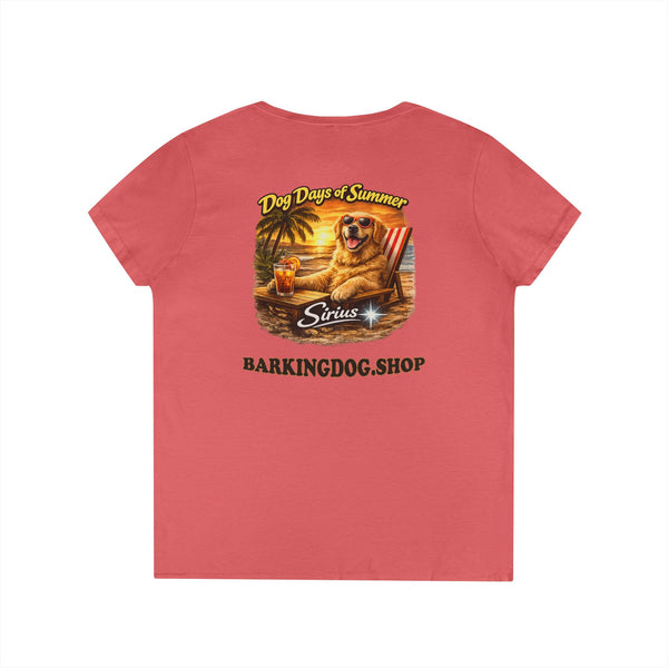 Golden Retriever Dog Beach Chair T-Shirt Wag On™ Dog Days of Summer