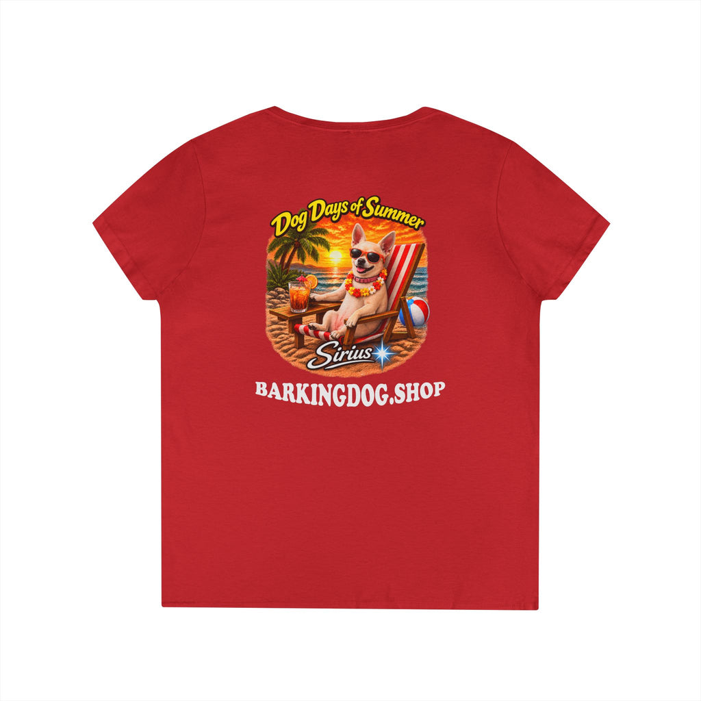 Chihuahua Beach Chair T Shirt Dog Days Of Summer Beach Dog Lover Graphic Tee Wag On BarkingDog Shop