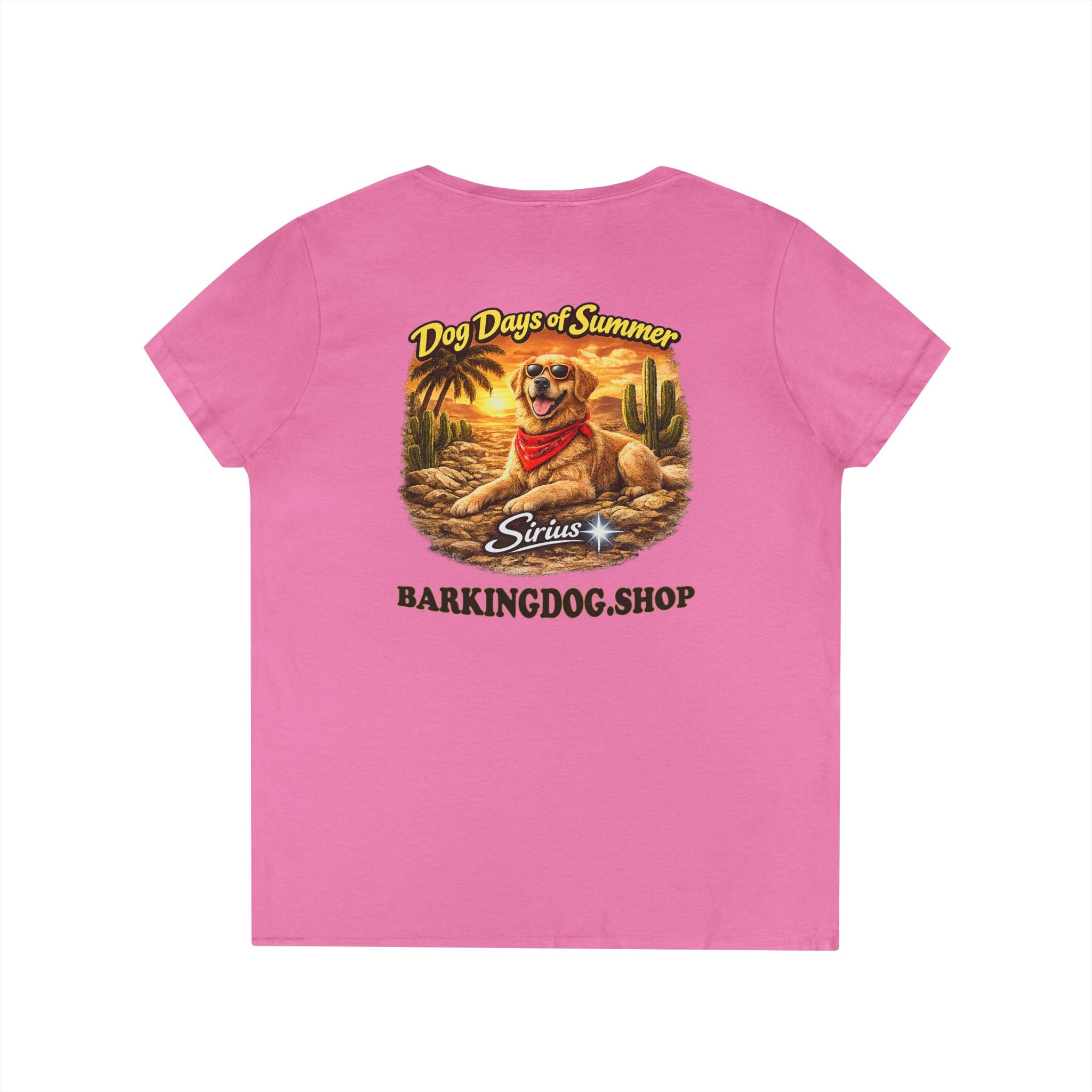 Golden Retriever Dog Cactus T-Shirt Wag On™ Dog Days of Summer