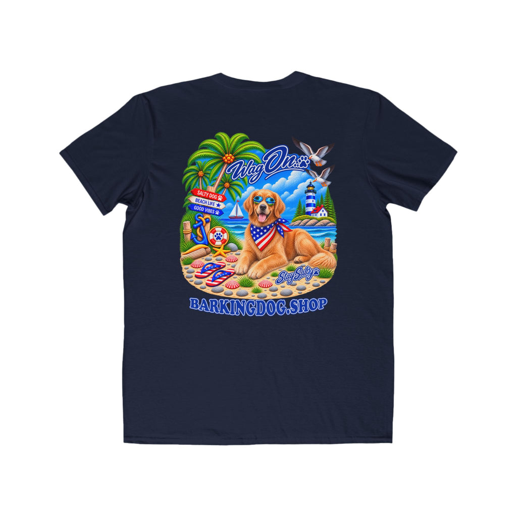 Golden Retriever Stay Salty T Shirt Beach Collection Salty Pup Beach Life Graphic Tee Wag On BarkingDog Shop