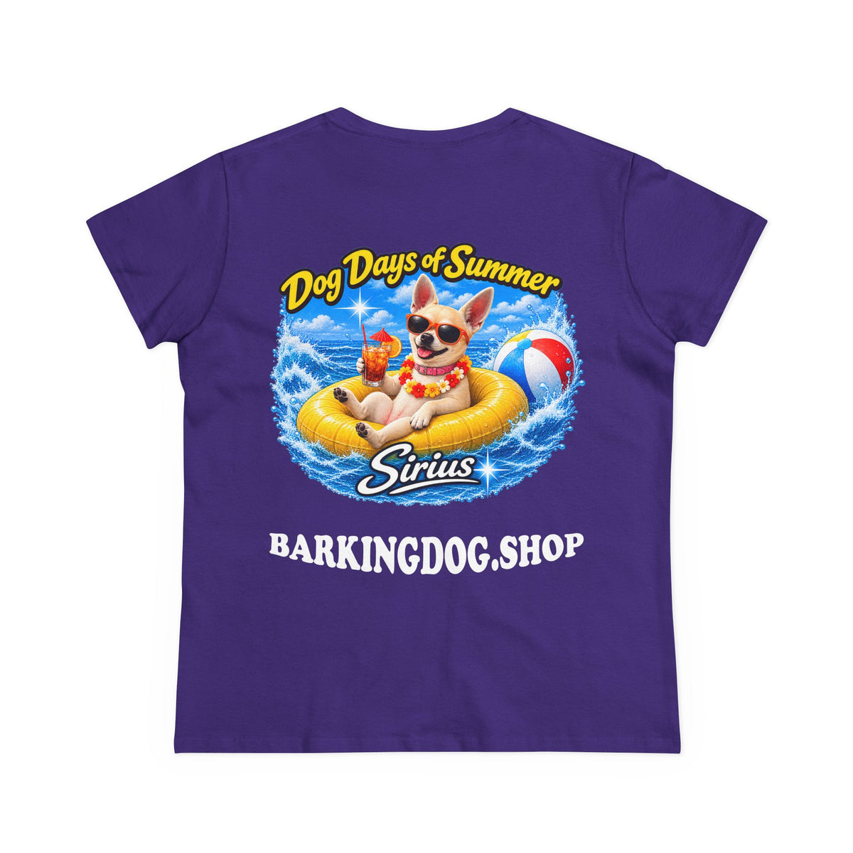 Chihuahua Inner Tube T Shirt Dog Days Of Summer Beach Dog Lover Graphic Tee Wag On BarkingDog Shop