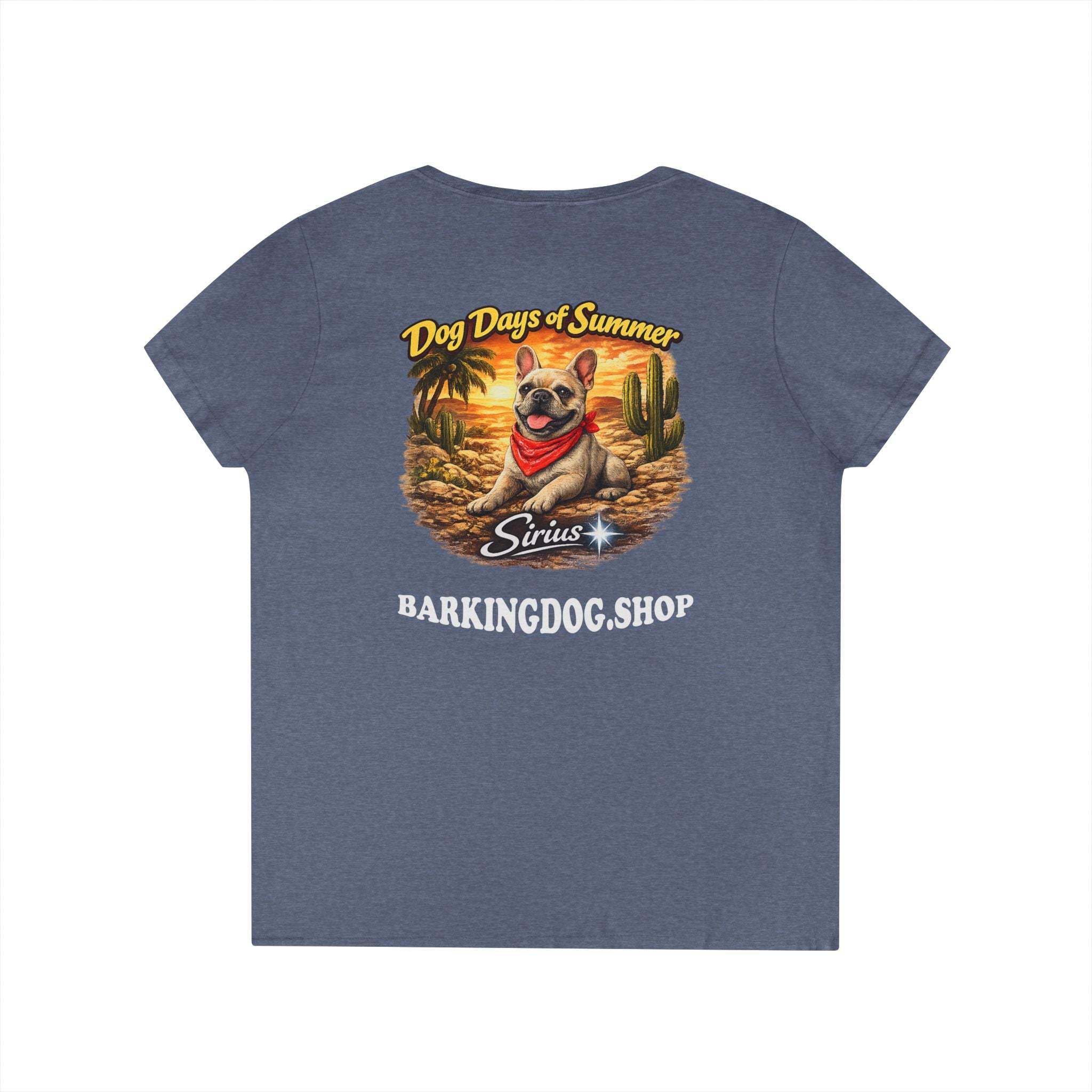 French Bull Dog Cactus T-Shirt Wag On™ Dog Days of Summer