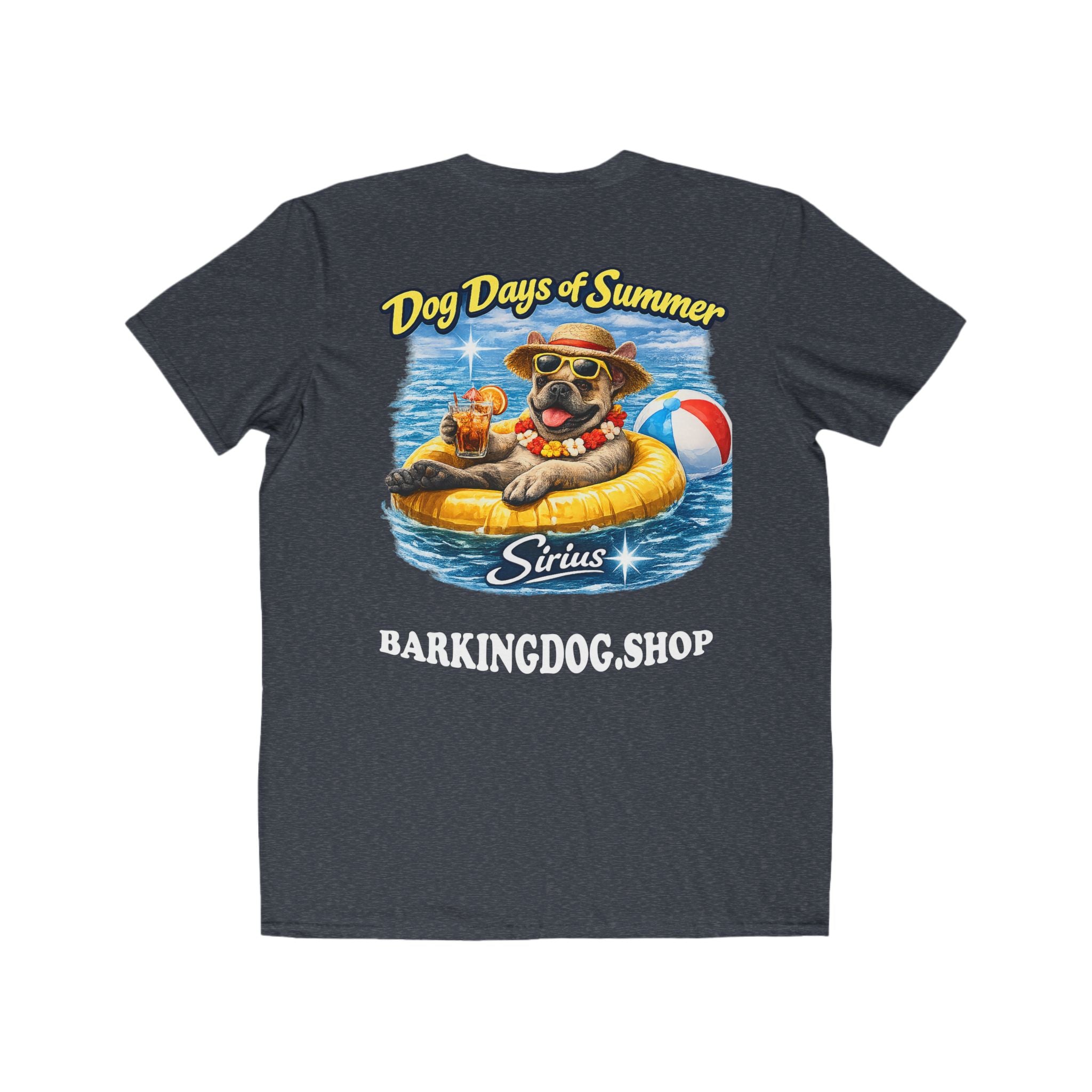 French Bulldog Inner Tube T-Shirt Wag On™ Dog Days of Summer