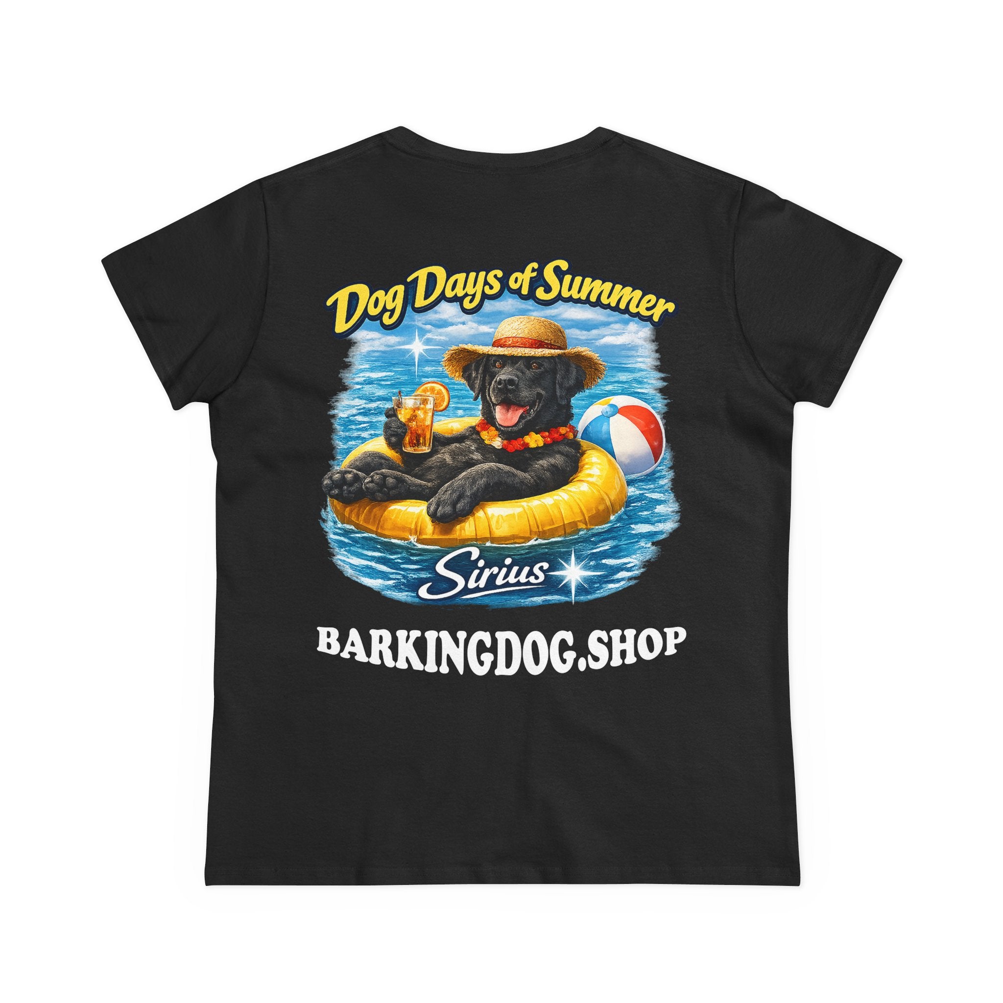 Black Labrador Dog Inner Tube T-Shirt Wag On™ Dog Days of Summer