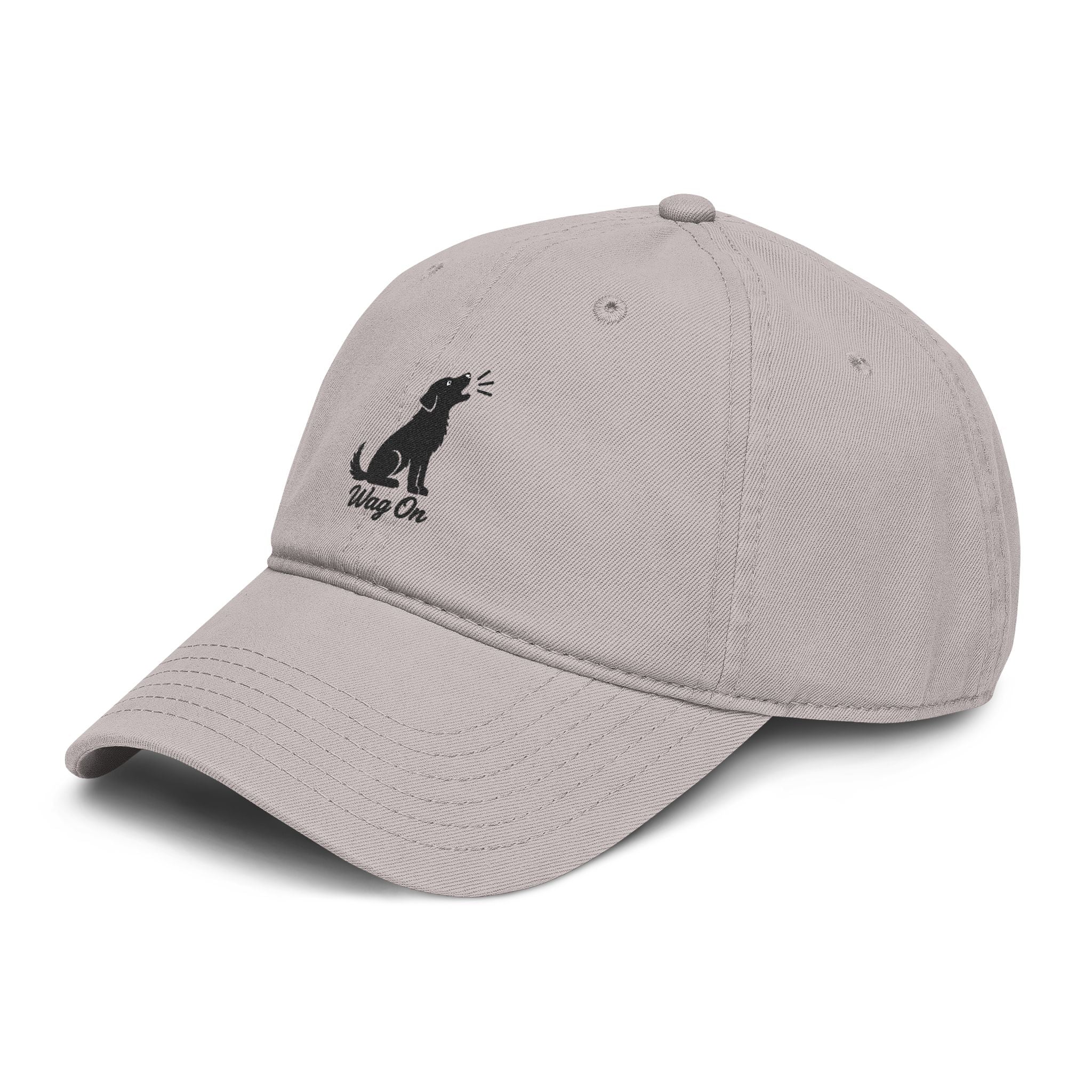 Wag On Embroidered Dog Baseball Cap — Casual Pet Lover Hat