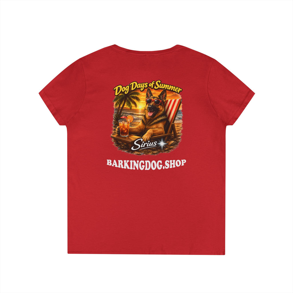 German Shepherd Dog Beach Chair T-Shirt Wag On™ Dog Days of Summer