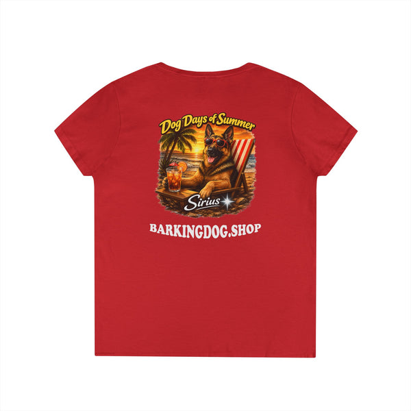German Shepherd Dog Beach Chair T-Shirt Wag On™ Dog Days of Summer