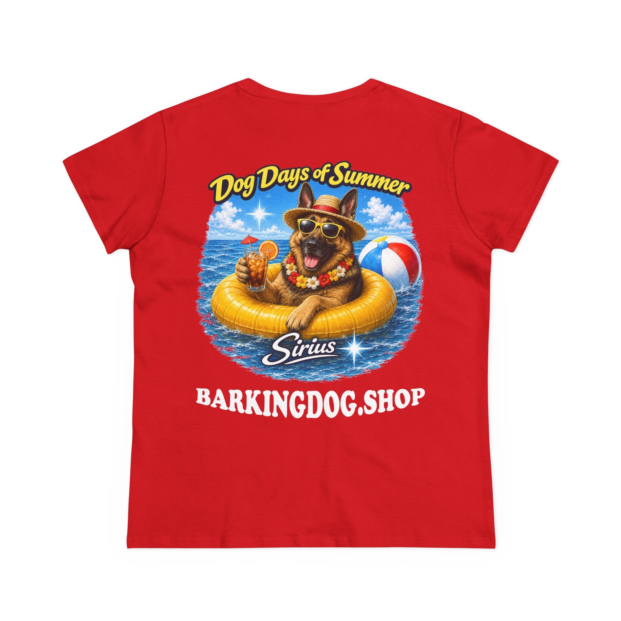 German Shepherd Inner Tube T-Shirt Wag On™ Dog Days of Summer