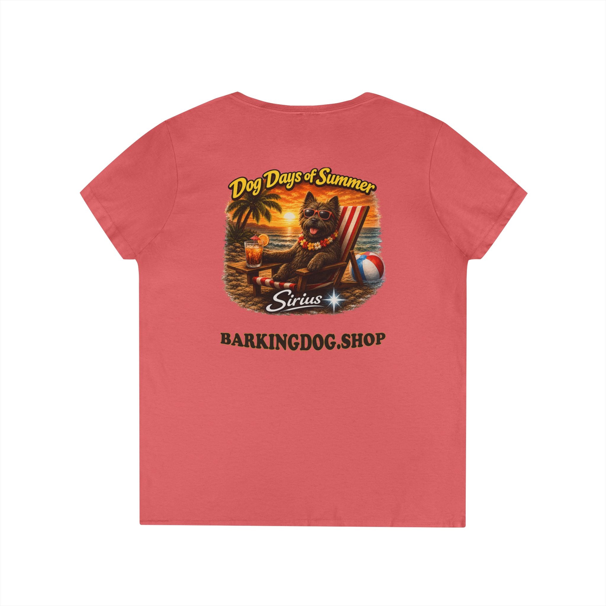 Cairn Terrier Dog Beach Chair T-Shirt Wag On™ Dog Days of Summer
