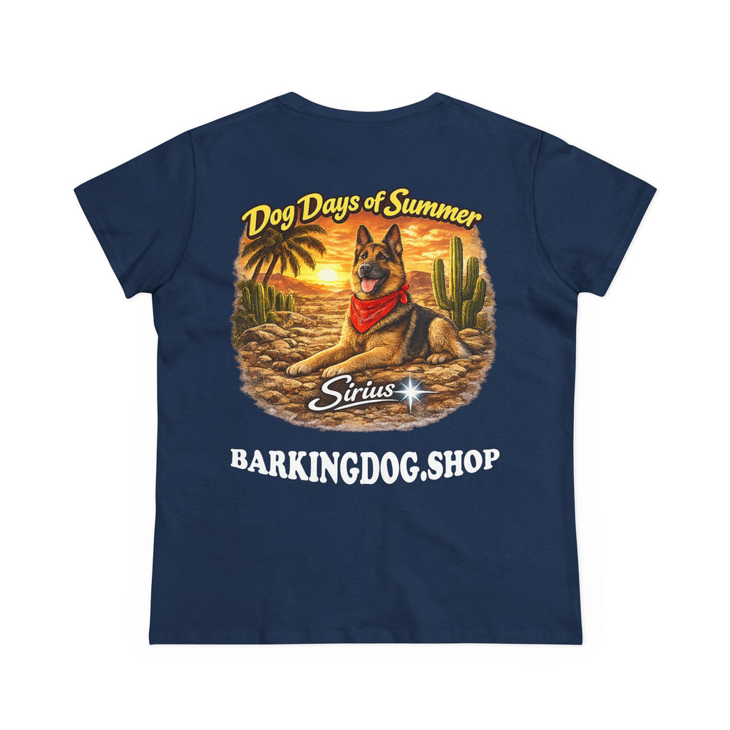 German Shepherd Dog Cactus T-Shirt Wag On™ Dog Days of Summer