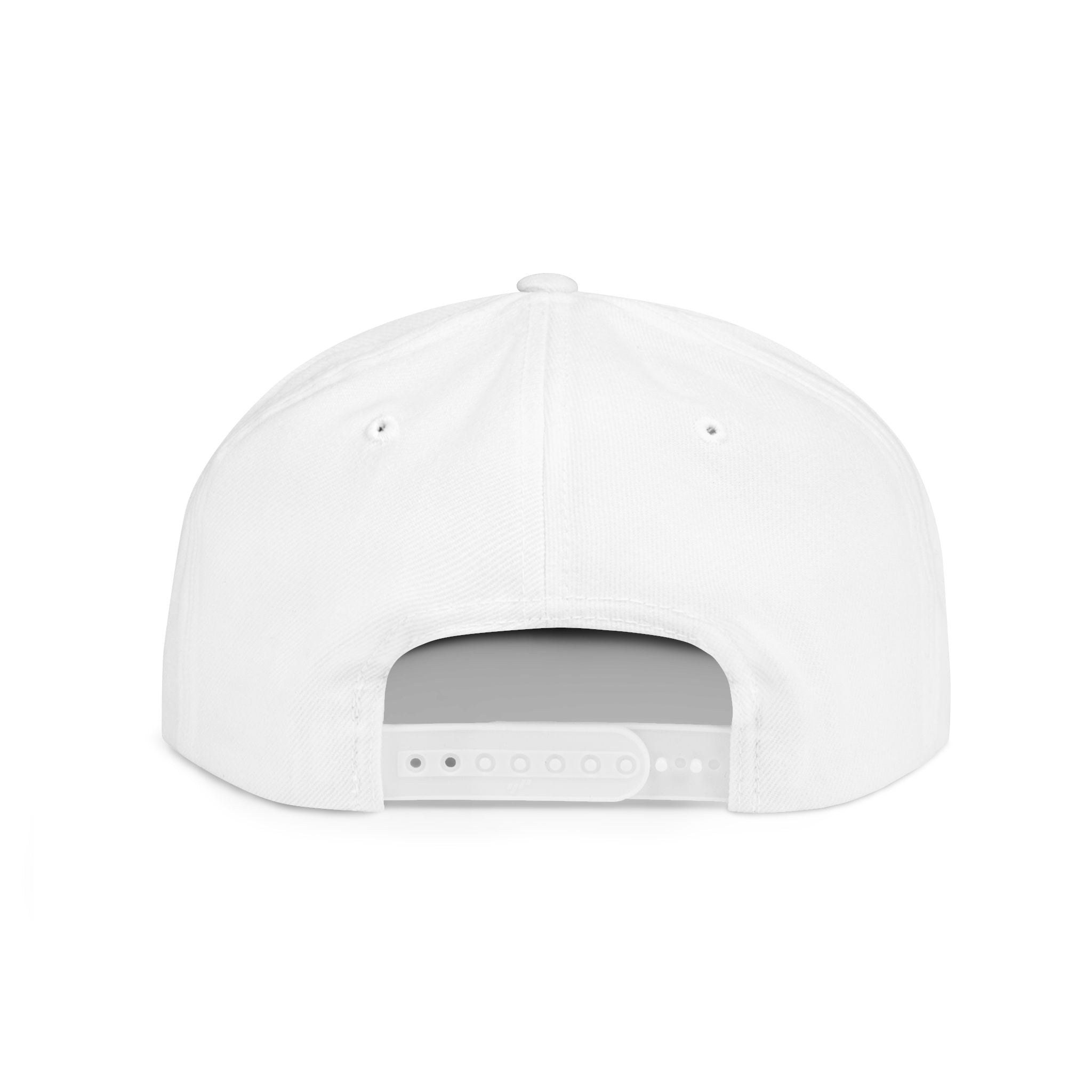 Wag On Snapback Hat — Embroidered Howling Dog Flat Bill Cap