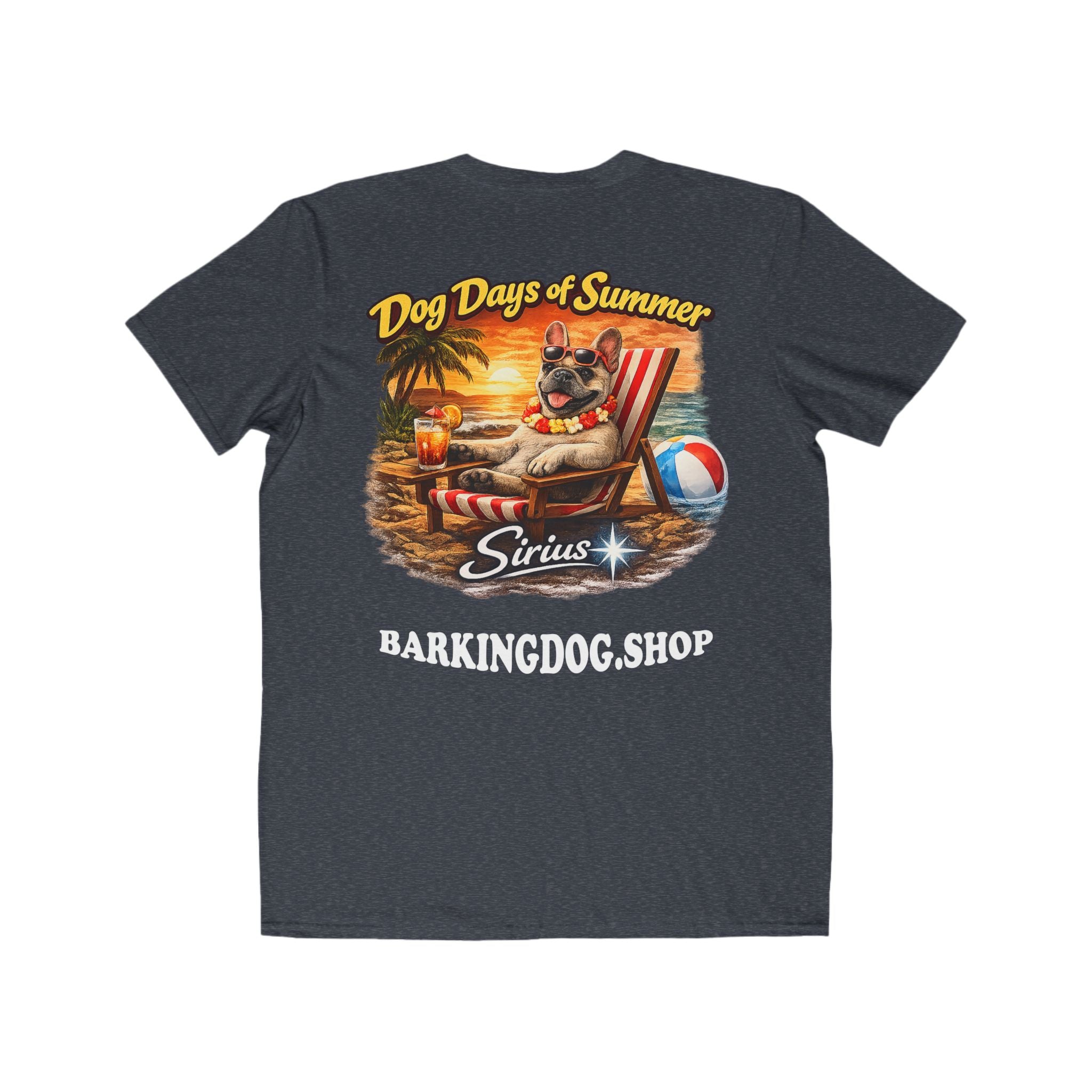 French Bulldog Beach Chair T-Shirt Wag On™ Dog Days of Summer