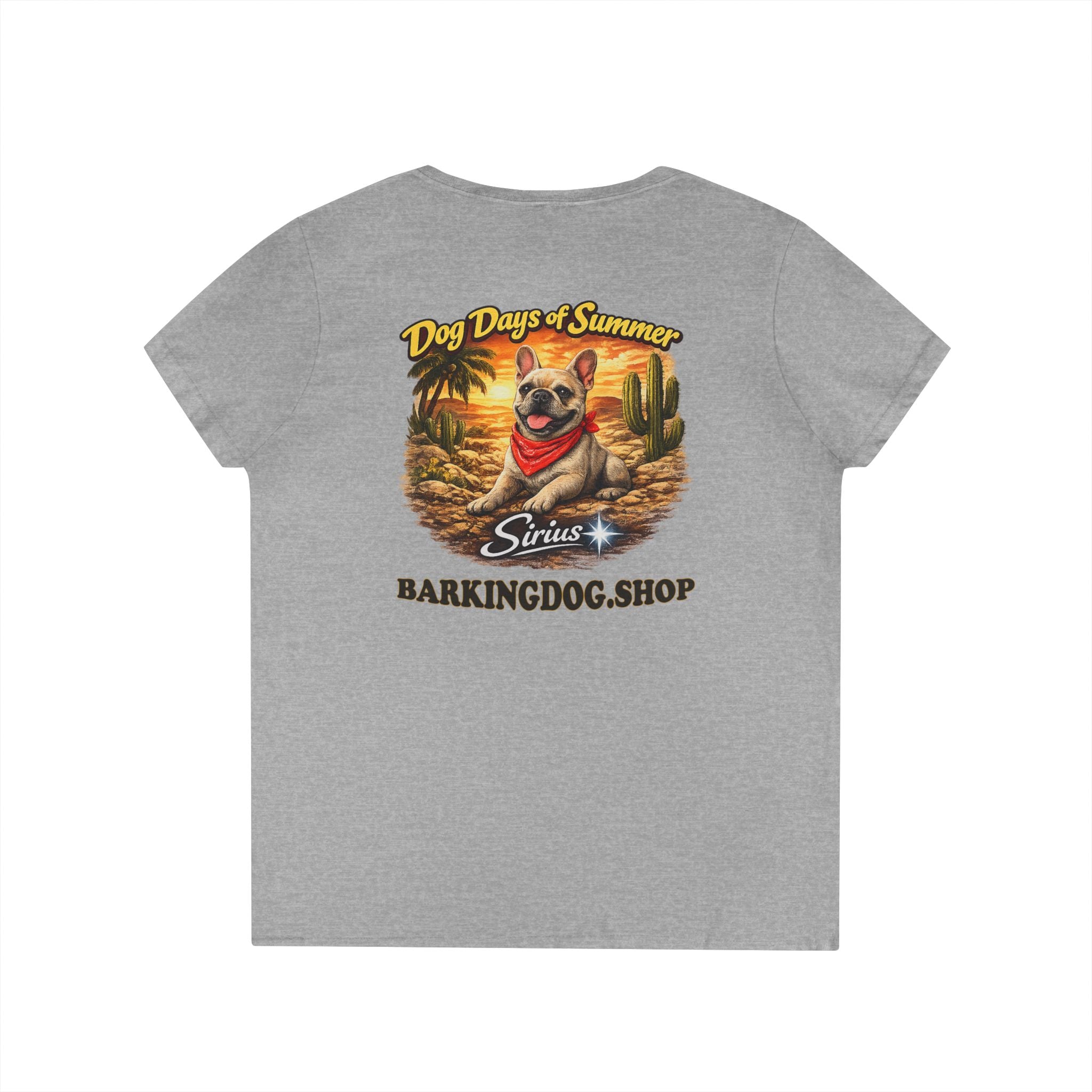French Bull Dog Cactus T-Shirt Wag On™ Dog Days of Summer