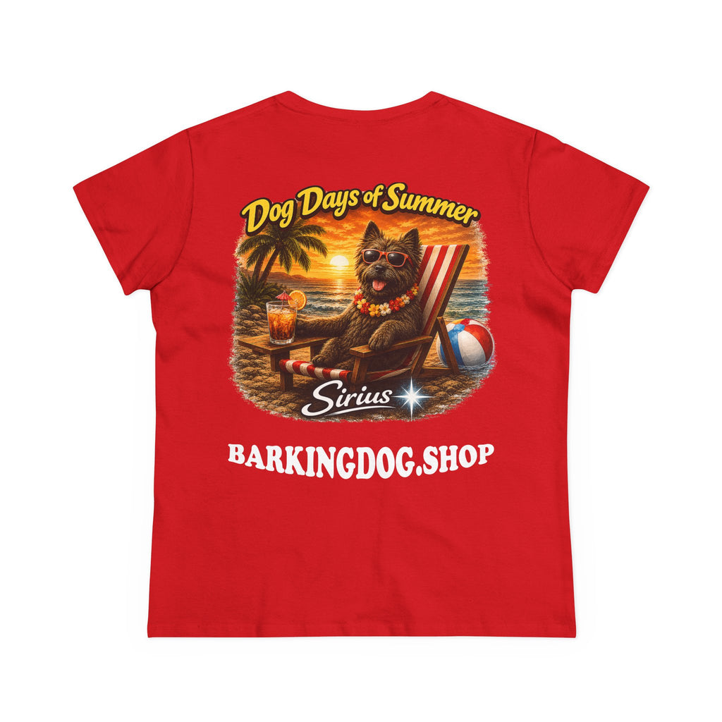 Cairn Terrier Dog Beach Chair T-Shirt Wag On™ Dog Days of Summer