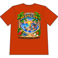 French Bulldog Beach Life Canine T Shirt Beach Collection Living the Beach Life Tropical Graphic Tee Wag On BarkingDog Shop