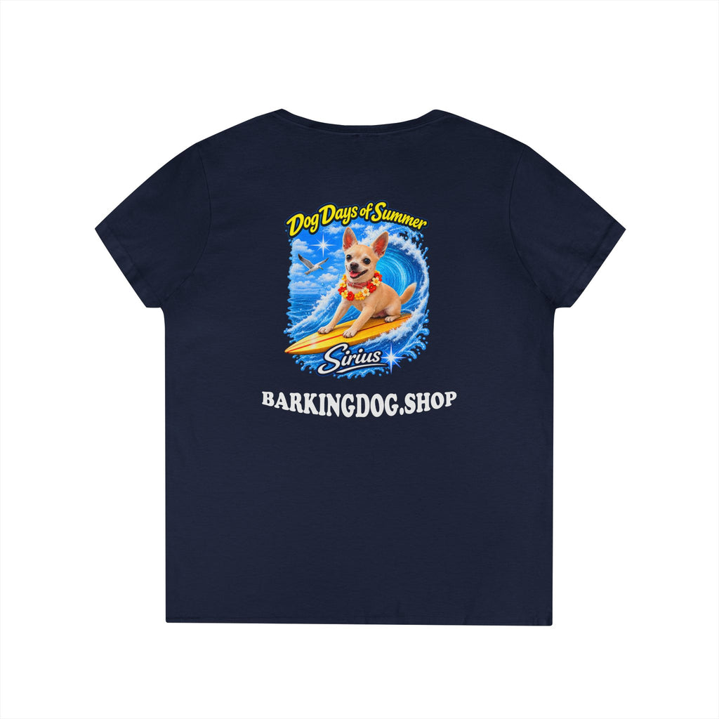 Chihuahua Surfboard T Shirt Dog Days Of Summer Beach Dog Lover Graphic Tee Wag On BarkingDog Shop