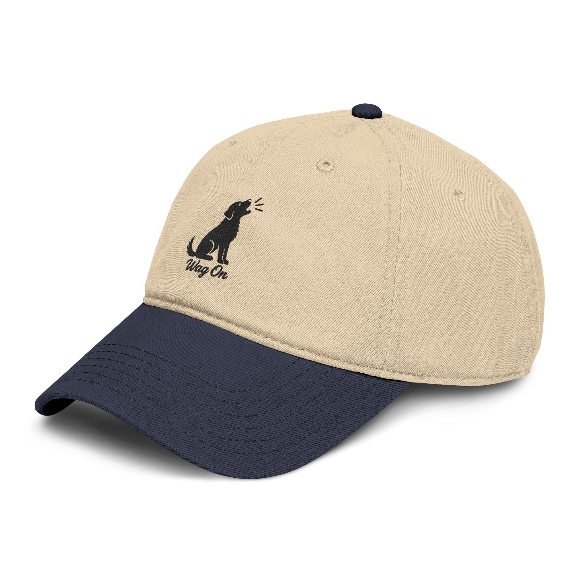 Wag On Embroidered Dog Baseball Cap — Casual Pet Lover Hat