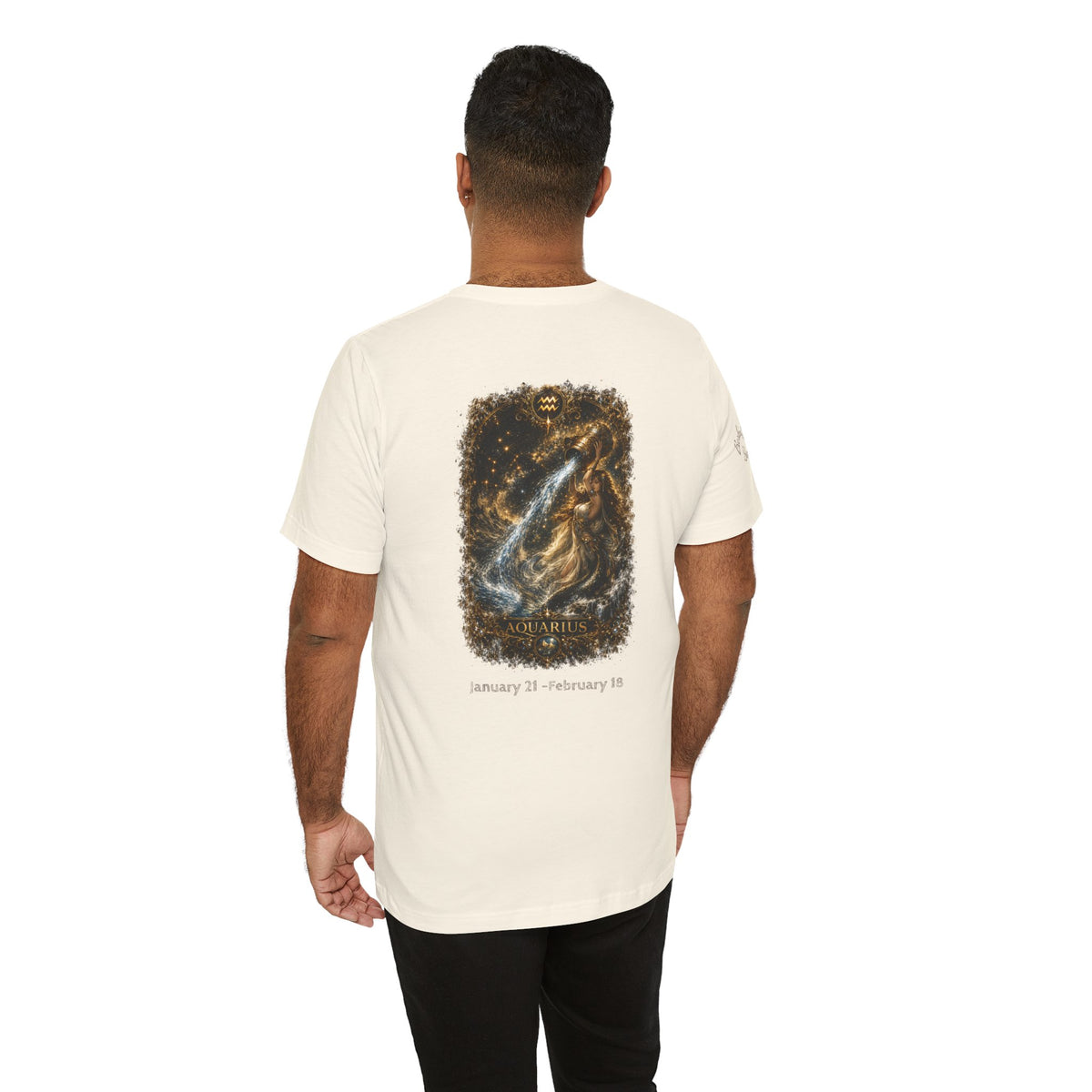 Aquarius Zodiac Tee — Constellation Water Bearer Graphic T-Shirt