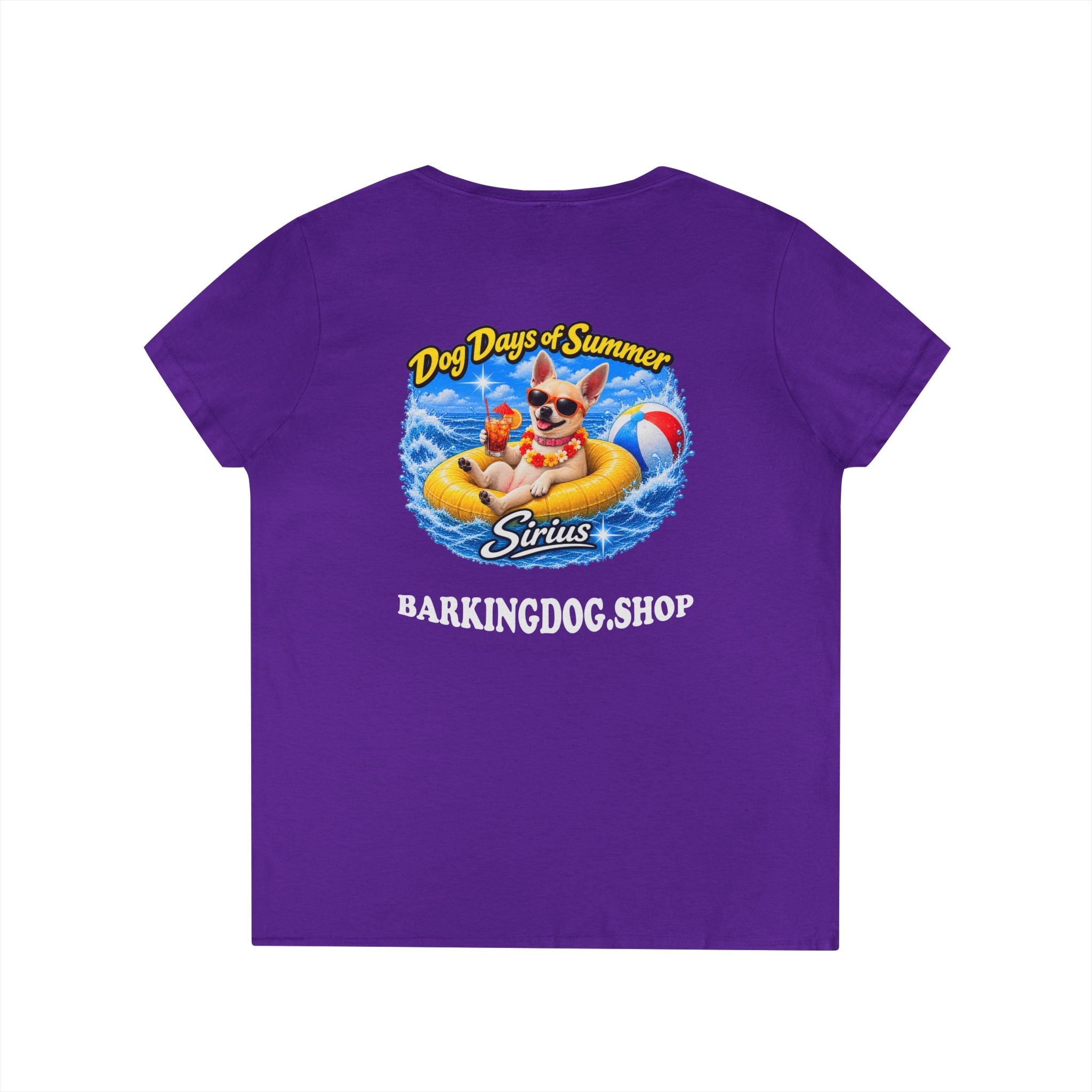 Chihuahua Inner Tube T Shirt Dog Days Of Summer Beach Dog Lover Graphic Tee Wag On BarkingDog Shop