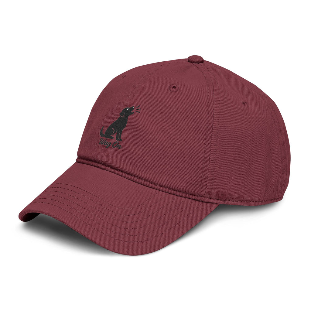 Wag On Embroidered Dog Baseball Cap — Casual Pet Lover Hat