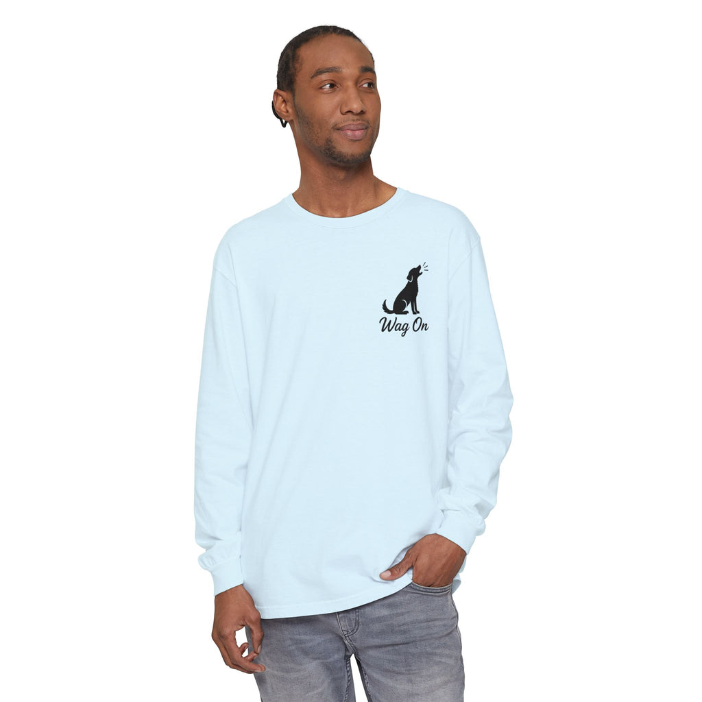 Freedom 250 Grand Prix Long Sleeve T-Shirt — "Wag On" Dog Rally Race Tee