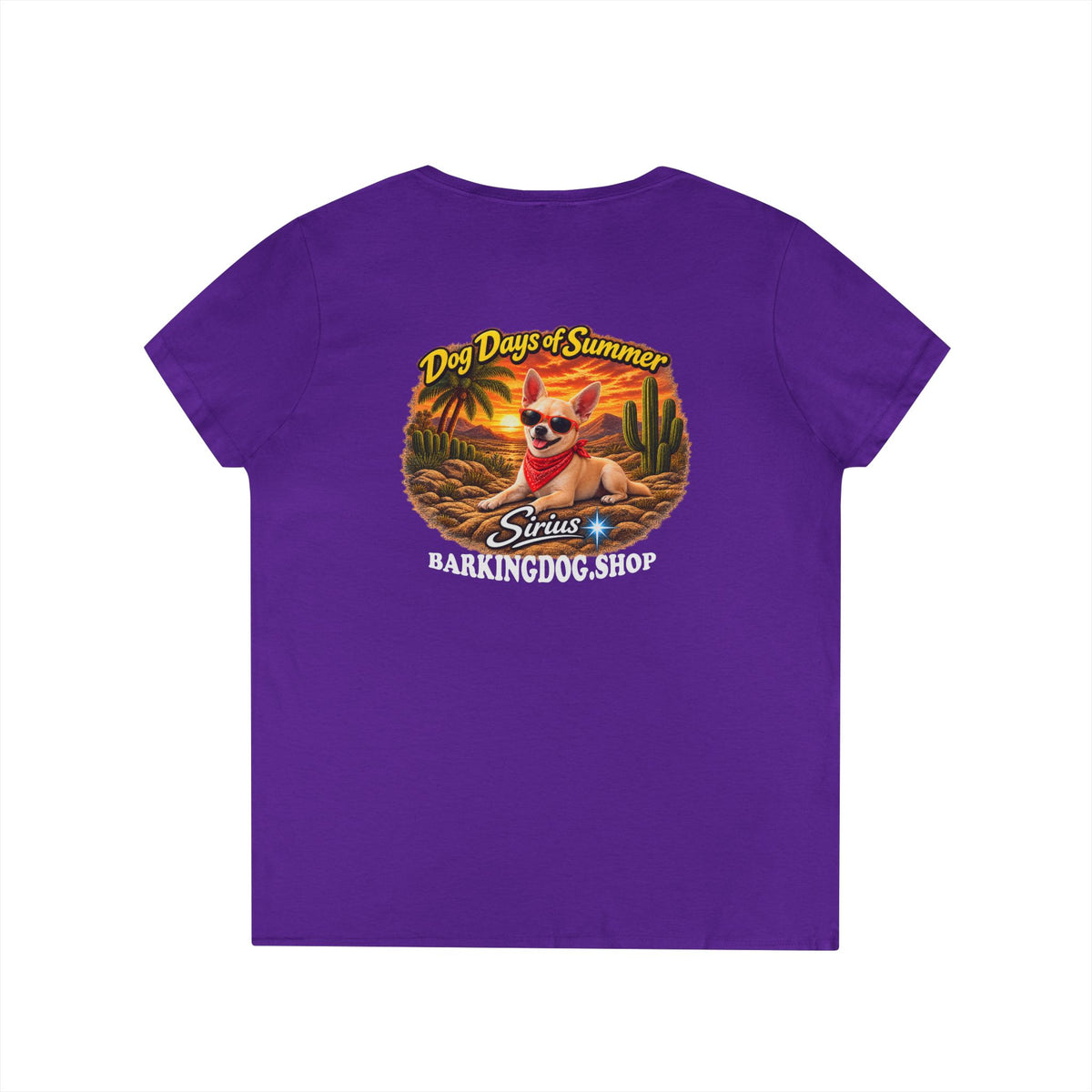 Chihuahua Cactus T Shirt Dog Days Of Summer Beach Dog Lover Graphic Tee Wag On BarkingDog Shop