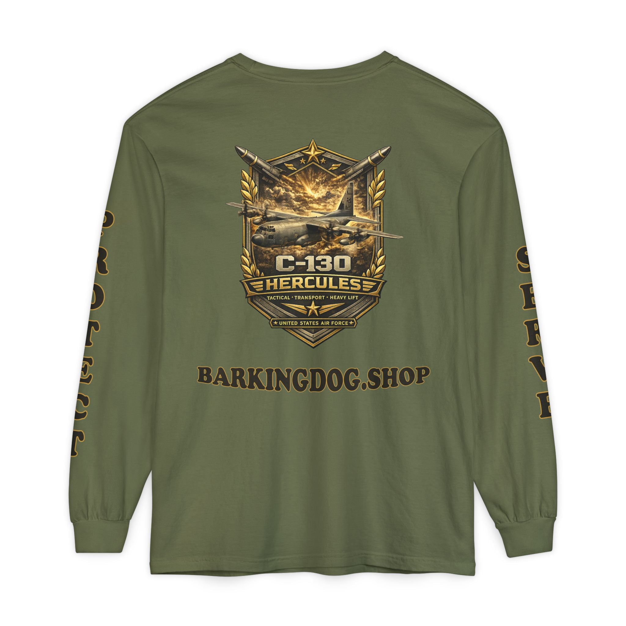 C-130 Hercules 'Serve Protect' Long Sleeve T-Shirt