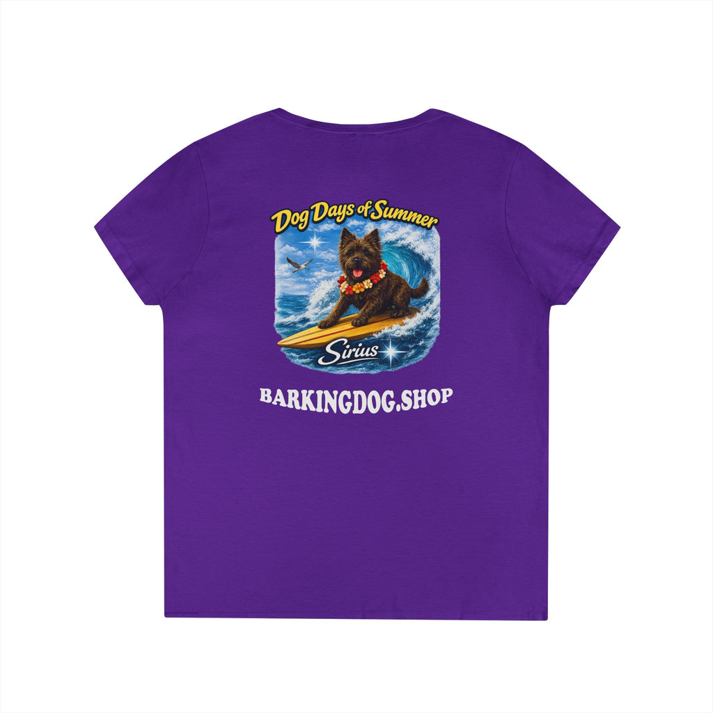 Cairn Terrier Dog Surfboard T-Shirt Wag On™ Dog Days of Summer
