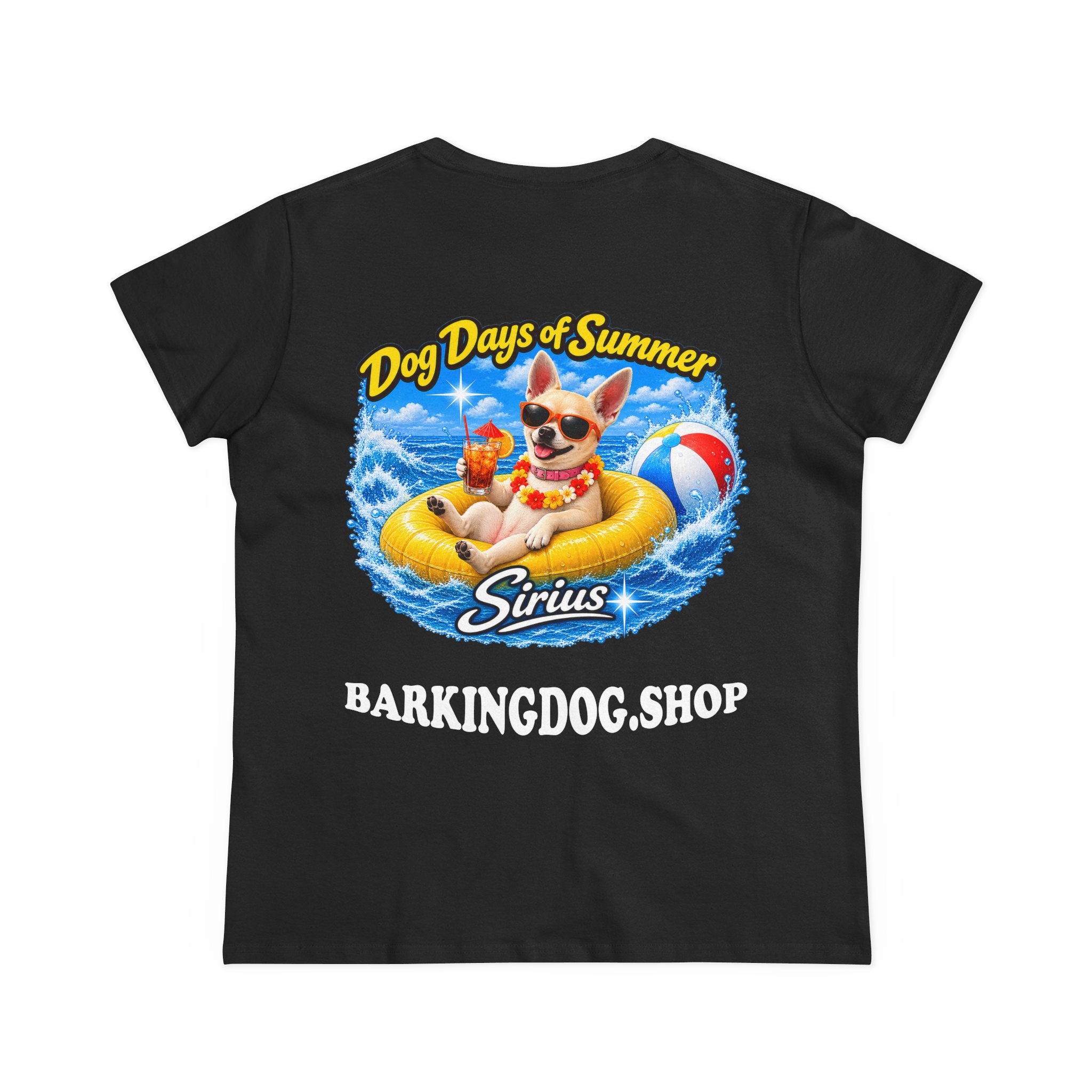 Chihuahua Inner Tube T Shirt Dog Days Of Summer Beach Dog Lover Graphic Tee Wag On BarkingDog Shop