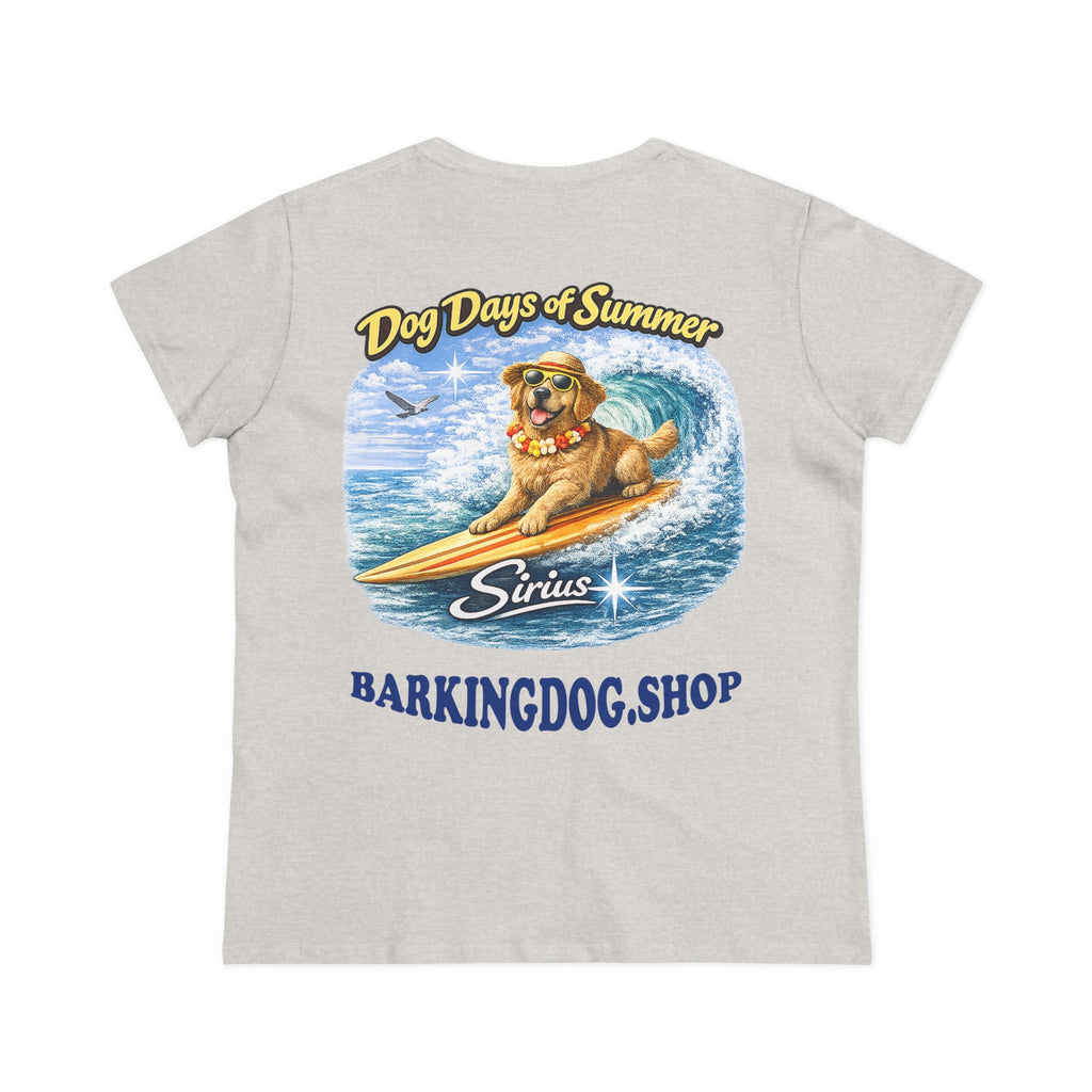 Golden Retriever Dog Surfboard T-Shirt Wag On™ Dog Days of Summer