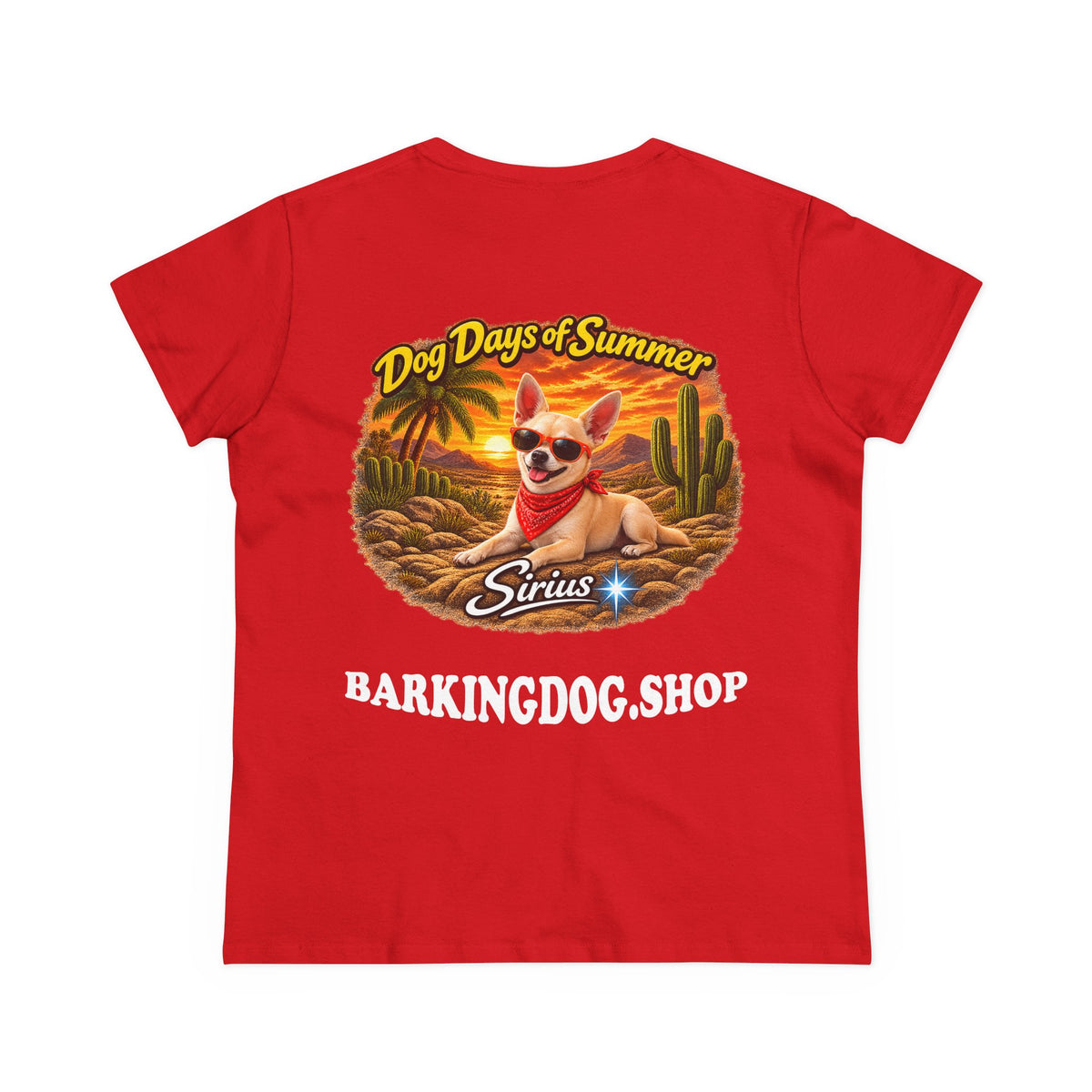 Chihuahua Cactus T Shirt Dog Days Of Summer Beach Dog Lover Graphic Tee Wag On BarkingDog Shop