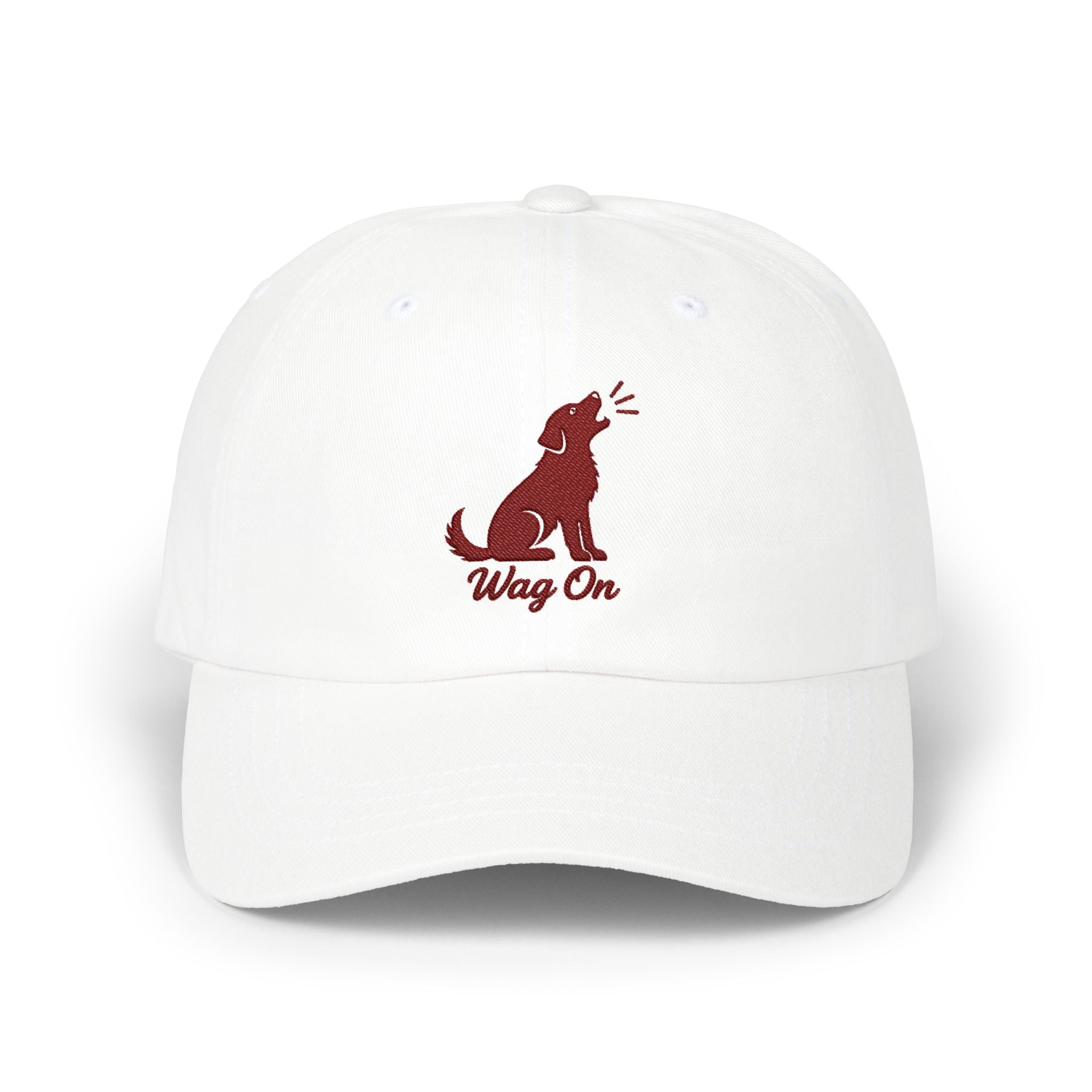 Dog Dad Cap – 'Wag On' Embroidered Baseball Hat