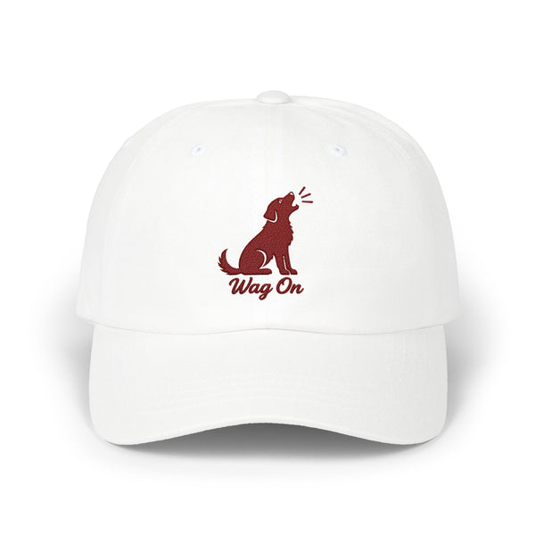 Dog Dad Cap – 'Wag On' Embroidered Baseball Hat BarkingDog.Shop