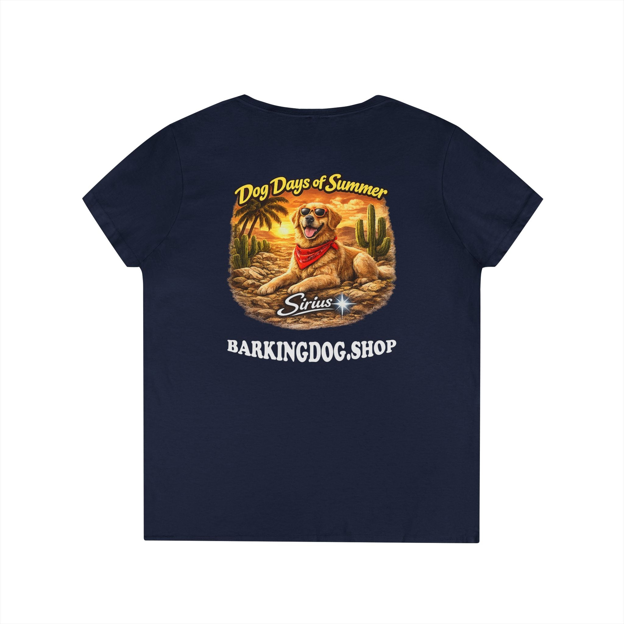 Golden Retriever Dog Cactus T-Shirt Wag On™ Dog Days of Summer