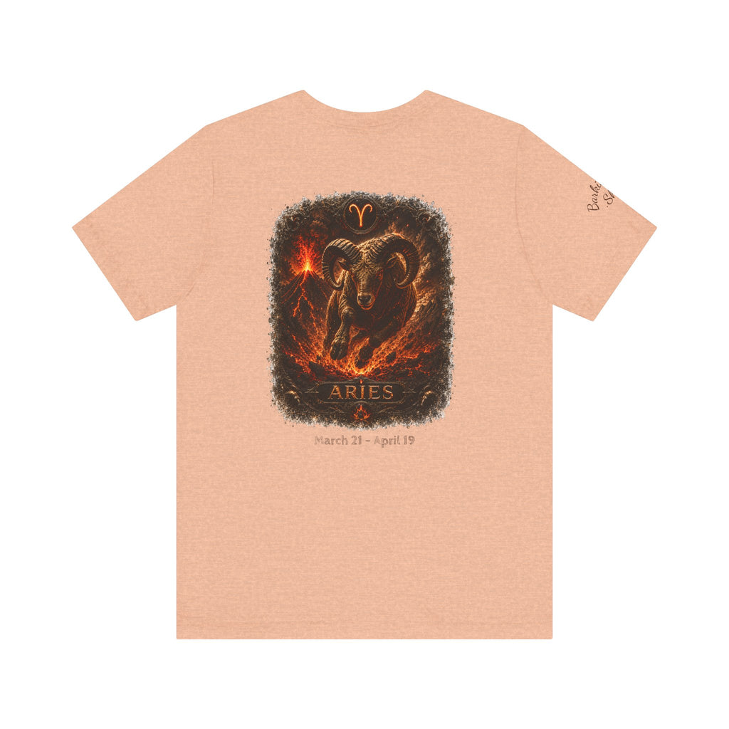 Aries Fire Ram Zodiac T‑Shirt — Bold Astrological Graphic Tee