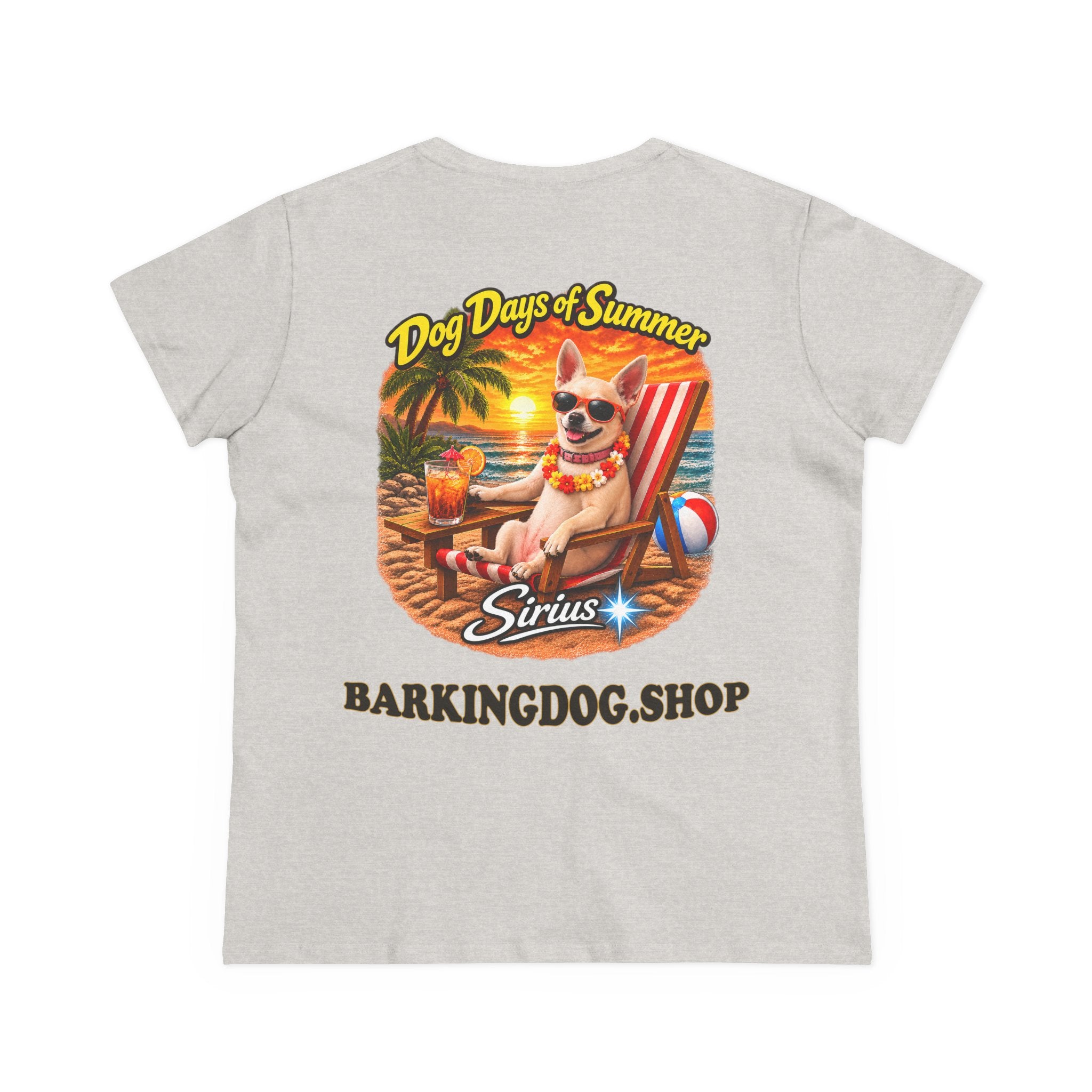 Chihuahua Beach Chair T Shirt Dog Days Of Summer Beach Dog Lover Graphic Tee Wag On BarkingDog Shop