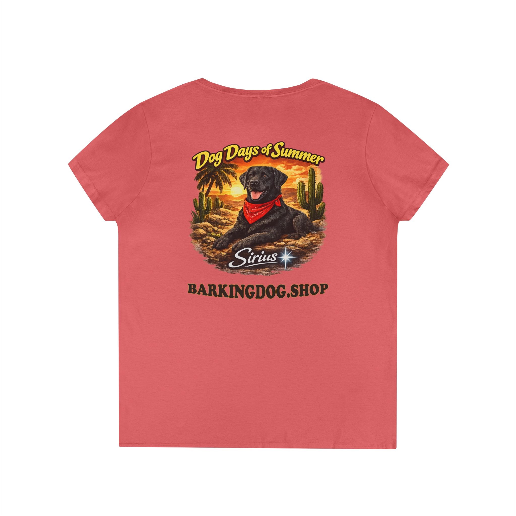 Black Labrador Dog Cactus T-Shirt Wag On™ Dog Days of Summer