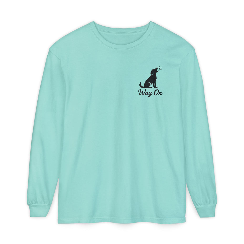 Freedom 250 Grand Prix Long Sleeve T-Shirt — "Wag On" Dog Rally Race Tee